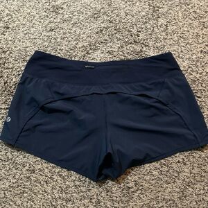 lululemon navy speed up shorts